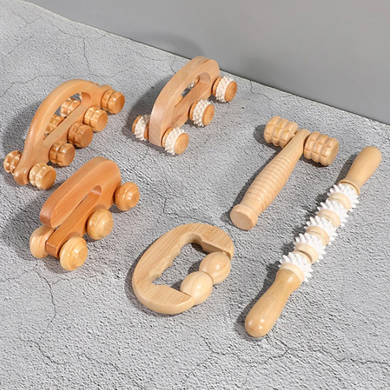 

Wooden Massage Roller Portable Massage Tools For Face Neck Muscle Relax Head Foot Massager Stick Body Relaxation Beauty Health