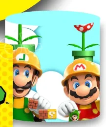 Fondo redondo de cumpleaños de Mario Yoshi, Fondo de Luigi Mario, cubierta de cilindro de Super Mario, decoración para fiesta de bienvenida de bebé y cumpleaños de niño, accesorio para fotografía
