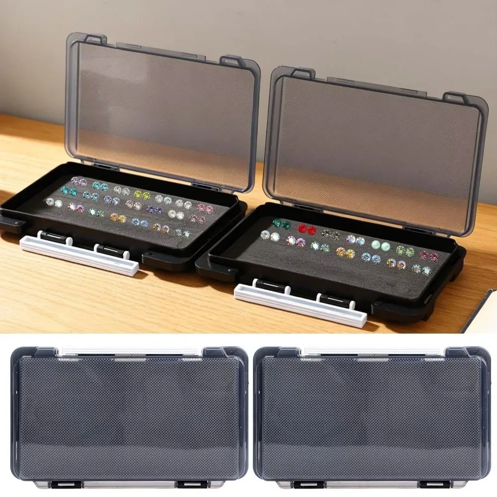 Plastic Jewelry Storage Box Sponge Portable Earring Storage Box Multifunctional Large Capacity Fishing Organizer Box