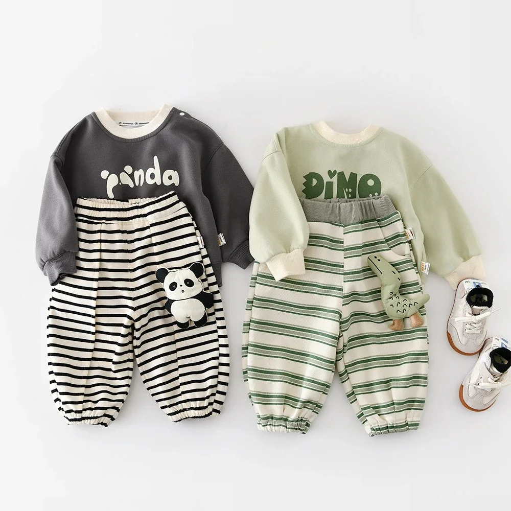 2026 frühling Pullover Kleidung Tops Outfit Neue Jungen Mädchen Herbst Kleidung Kinder Casual Vielseitige Baby Langarm Sweatshirt