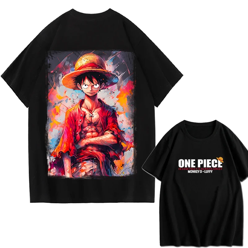 

Футболка One Piece Shanks для мужчин и женщин, хлопковая футболка большого размера, высокого качества, с графическим принтом, модная, простая, базовая, уличная одежда, футболка с короткими рукавами