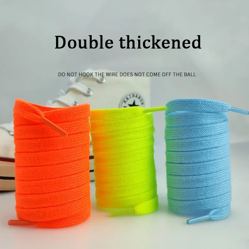 新しいフラット綿靴ひもスニーカー用 AF1 AJ1 靴ひもハイカットキャンバスカジュアル靴ひも伸縮性なし靴ひも男性女性