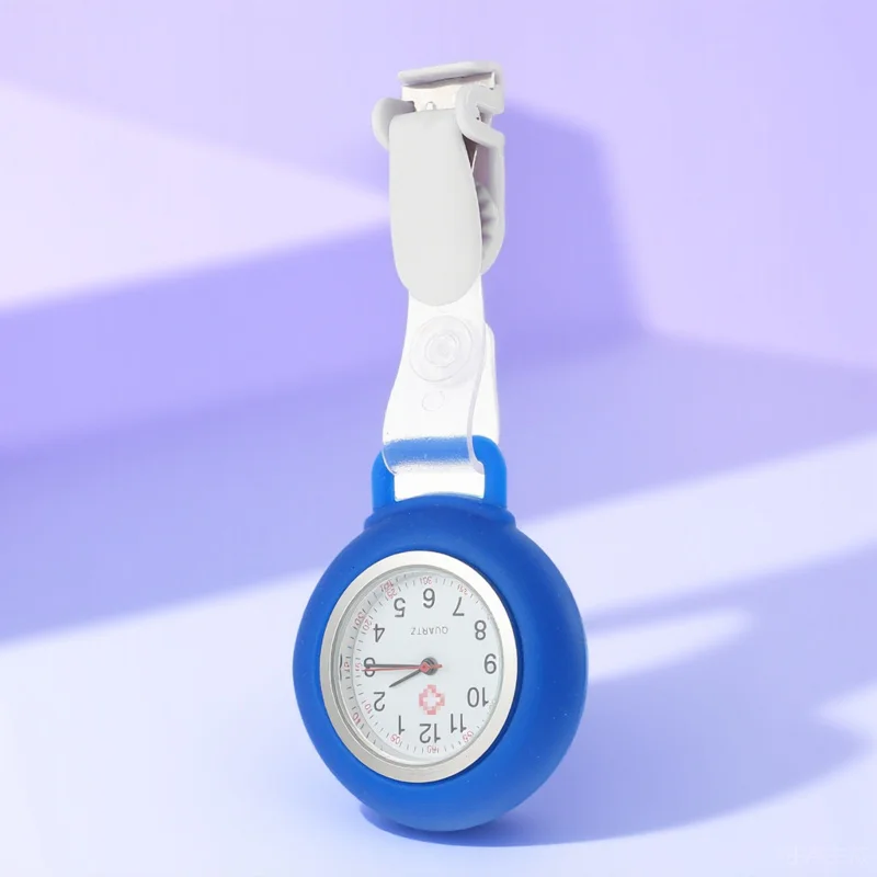 

Professional Nurse Watch Multi-Function Clip Watch Durable Materials Exquisite Craftsmanship Convenient Hanging Time Clear
