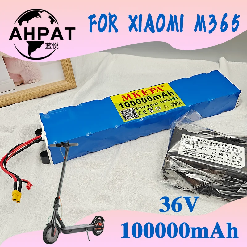 

2025 MKEPA 10S3P 36V 100000mAh 36v Electric Scooter Battery Pack 18650 Lithium M365 Electric Scooter 36v 100A Battery Scooter