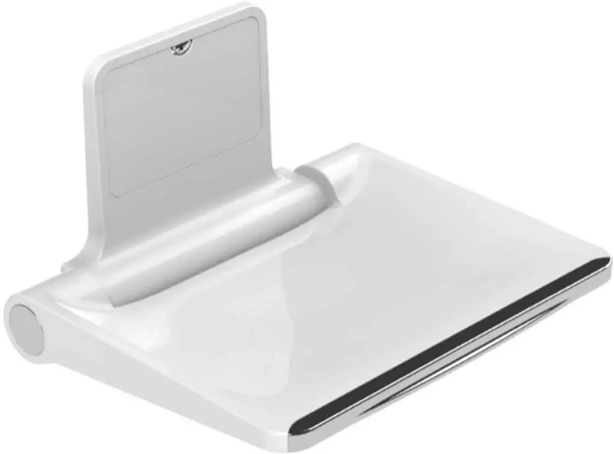 Folding Shower Seat Wall Mounted Bath Chair Shoe Bench Rest Stool Chair Bathroom Stool Holds up to 300lbs,White