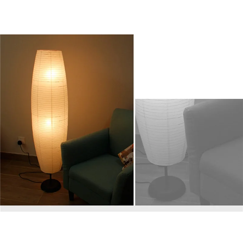 GEFENSI ABUP-2X Rice Paper Floor Lamp Creative Tall Lamp Living Room Decor Special Paper Stand Lights Beside Lamp Only Lampshade