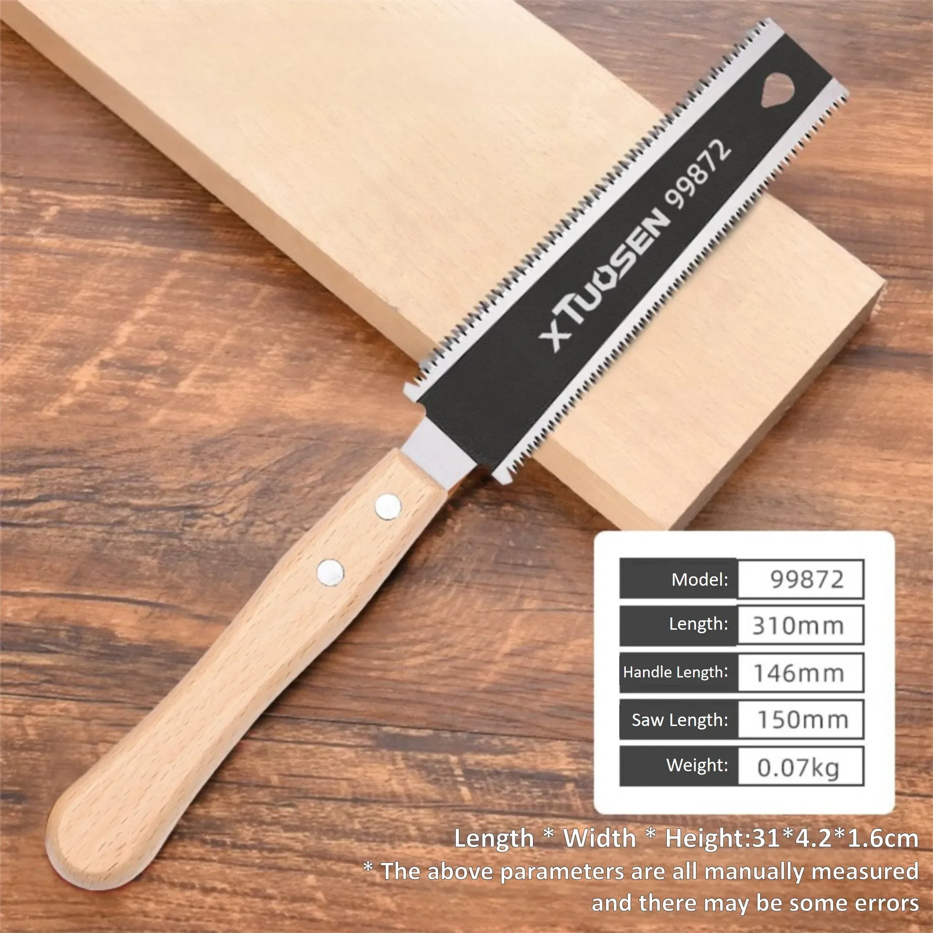 منشار يدوي منزلي، منشار نجارة صغير بأسنان دقيقة، أداة قطع يدوية محمولة لفرع شجرة الخشب والمشروعات التي تصنعها بنفسك