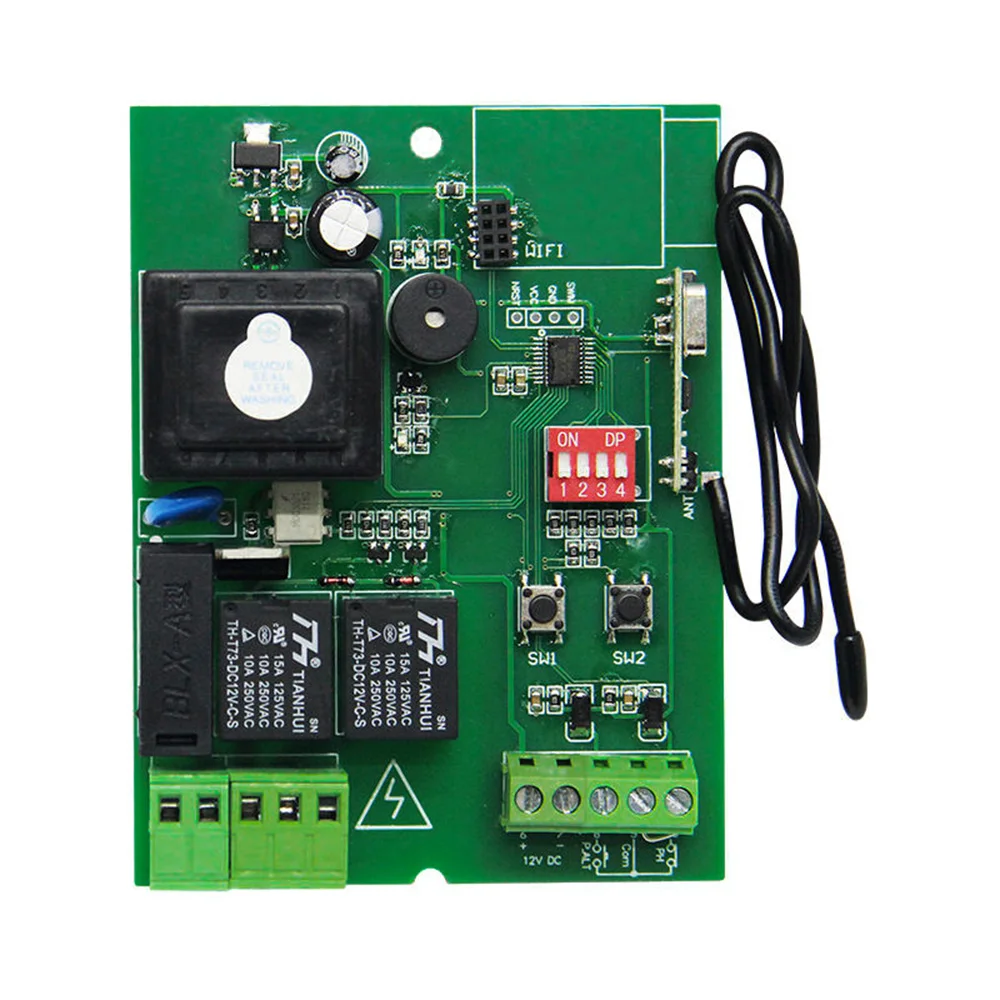 220V Control Board Für Motor Garage Tür Rollladen Auto Tor 433mhz Control Panel Mit Fernbedienung Sender