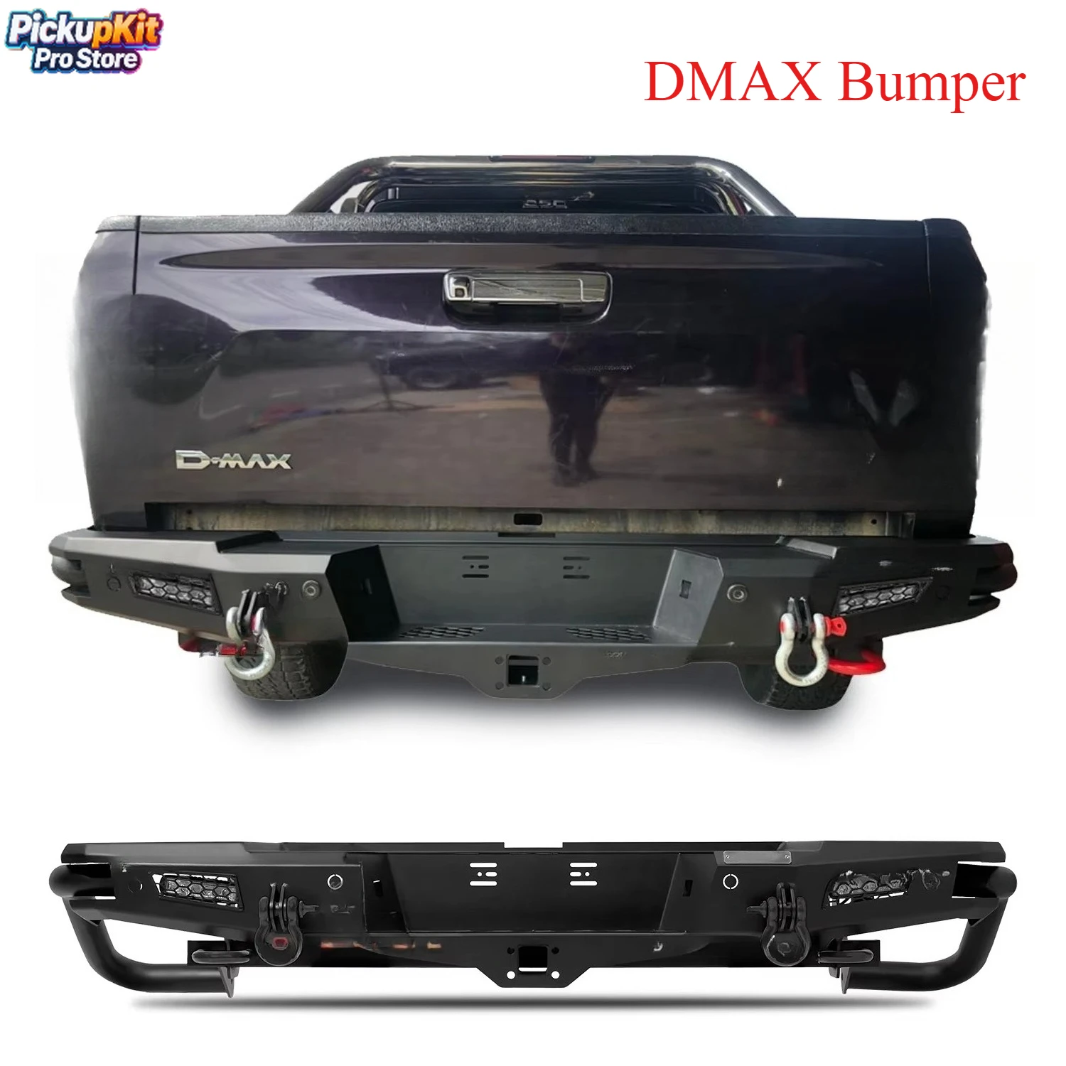 

Factory Supply DMAX Bumper Steel Front Rear Bullbar Roll Bar Side Step 4x4 Offroad