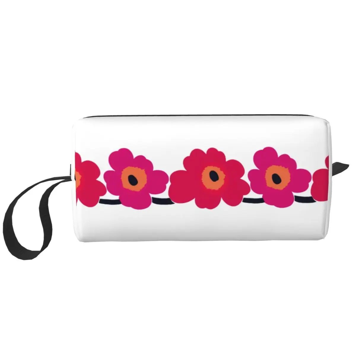 Little Poppy Print Saco de Higiene Pessoal para Mulheres, Organizador de Maquiagem, Sacos De Armazenamento De Cosméticos, Dopp Kit Case Box, Beleza Feminina, Estilo Moderno, Personalizado