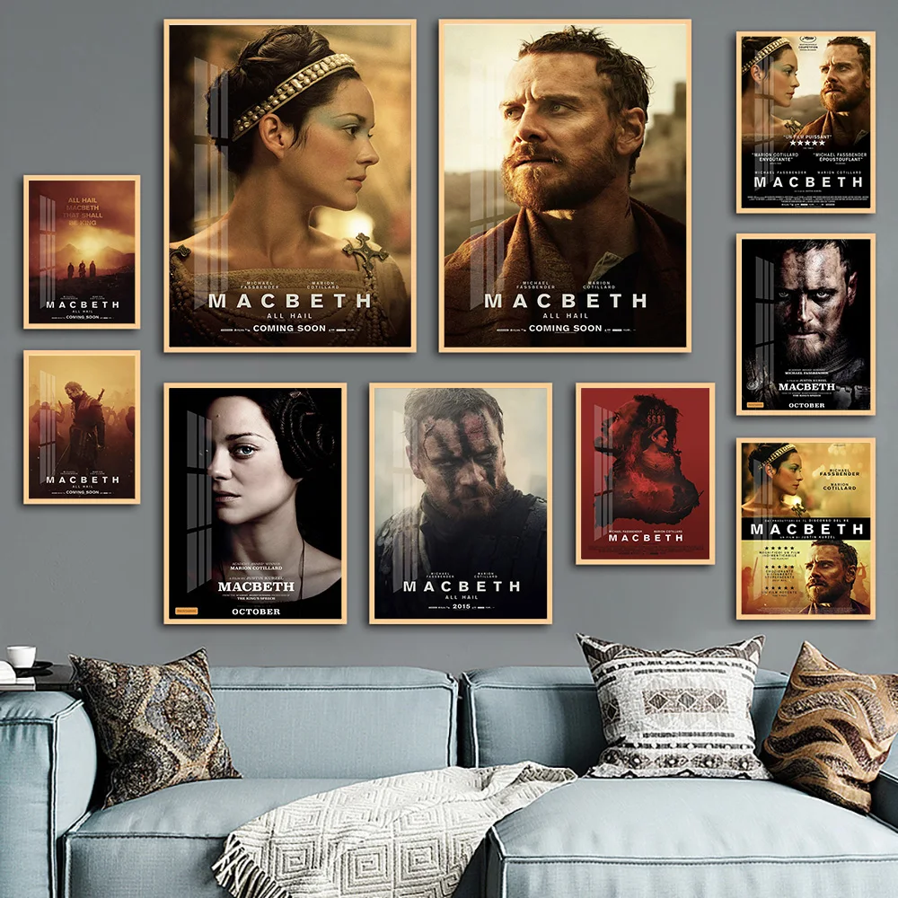 Macbeth Classic Drama Film Art Print Poster Movie Wall Picture Video Room Cinema Decor Canvas Painting