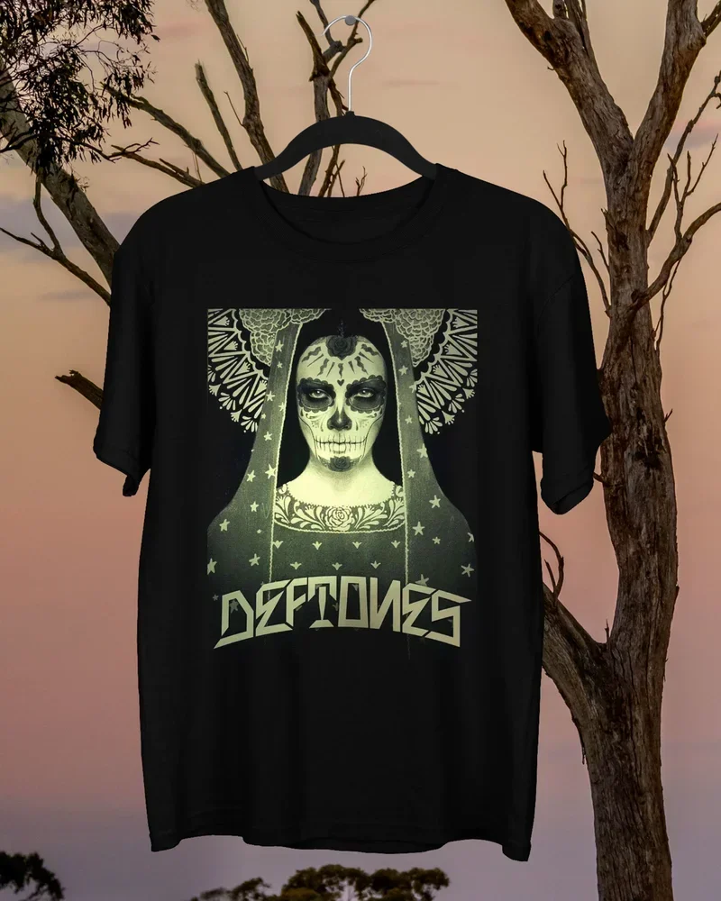 

Inspired Dia De Los Deftones Black Men Gift For Fan T- Shirt