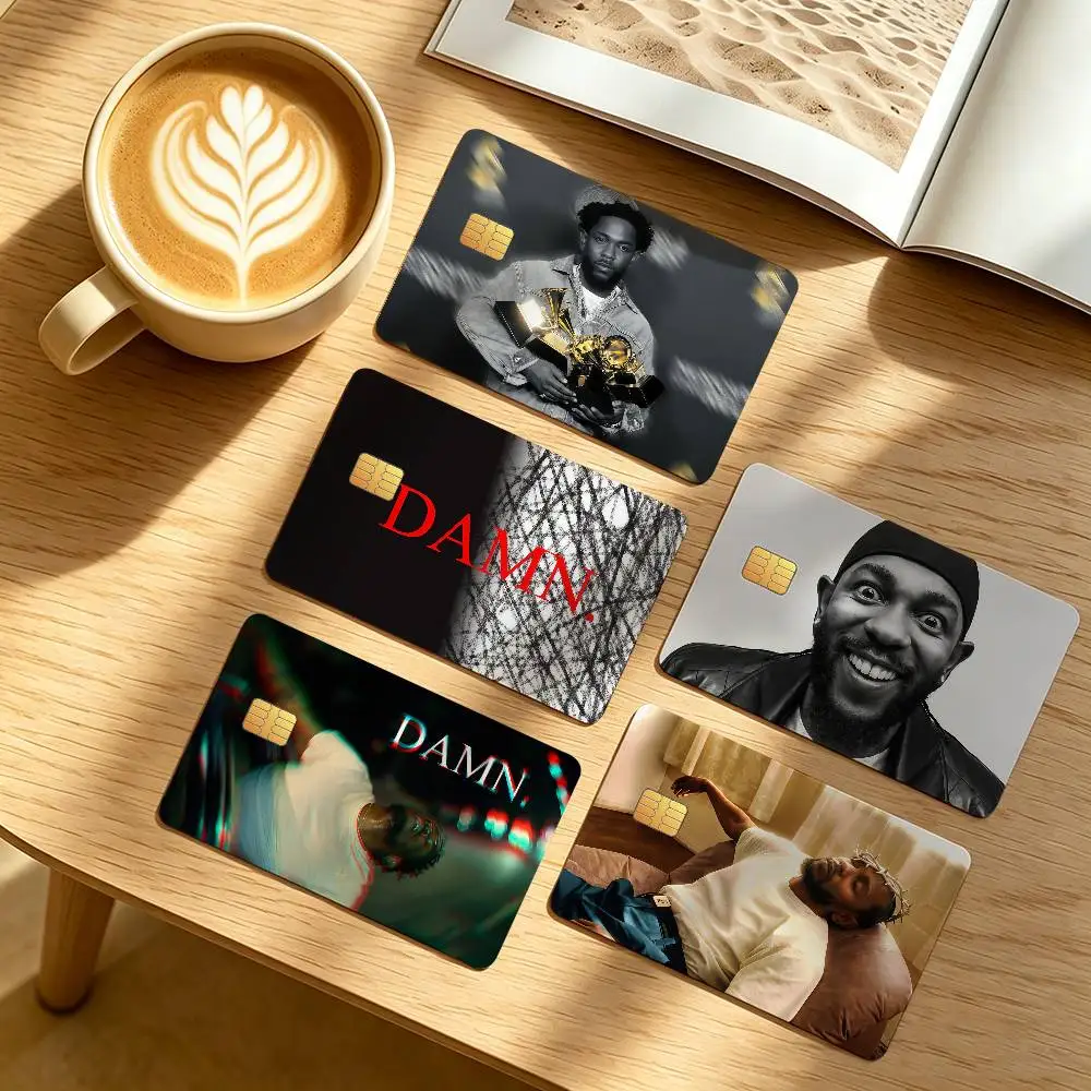 Rapper K-Kendrick L-Lamar Credit Card Public Transportation Cards Protective Sticker Waterproof Card Face Decoration 4PCS