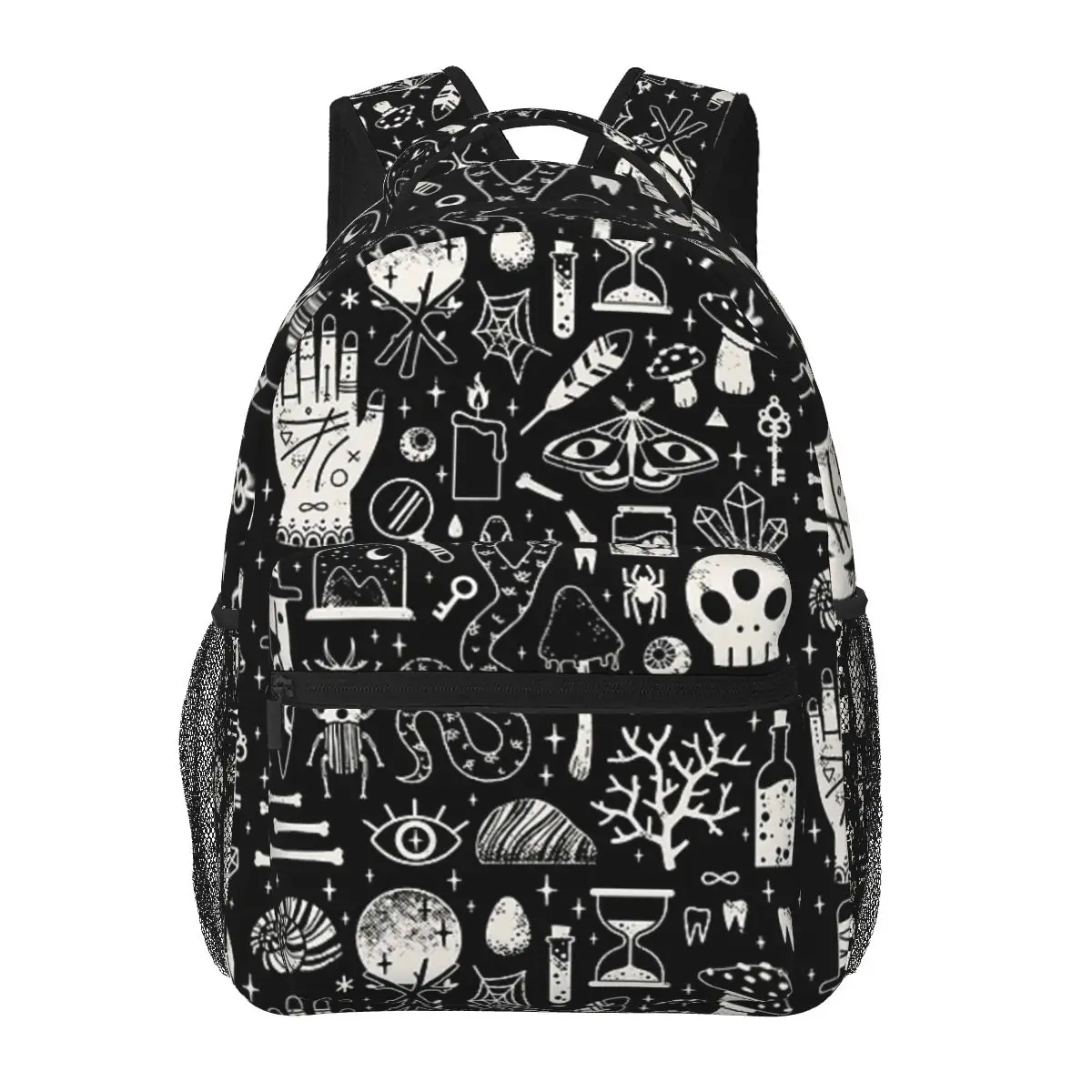 

Curiosities Bone Skull Backpacks Boys Girls Bookbag Students School Bags Cartoon Kids Rucksack Shoulder Bag Large Capacity