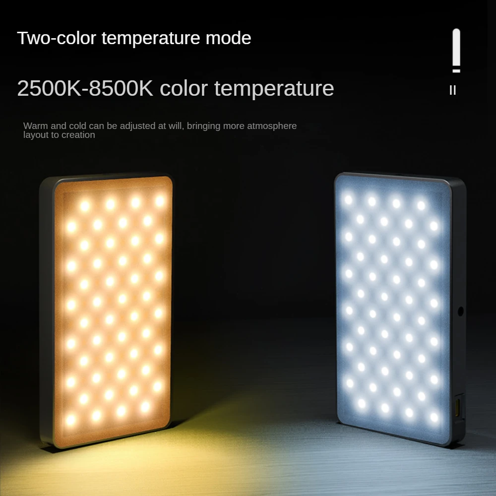 Rechargeable Fill Video Conference Light,Cell Phone Fill Light,Mobile Live Streaming Fill Light ,LED Photograpy Light