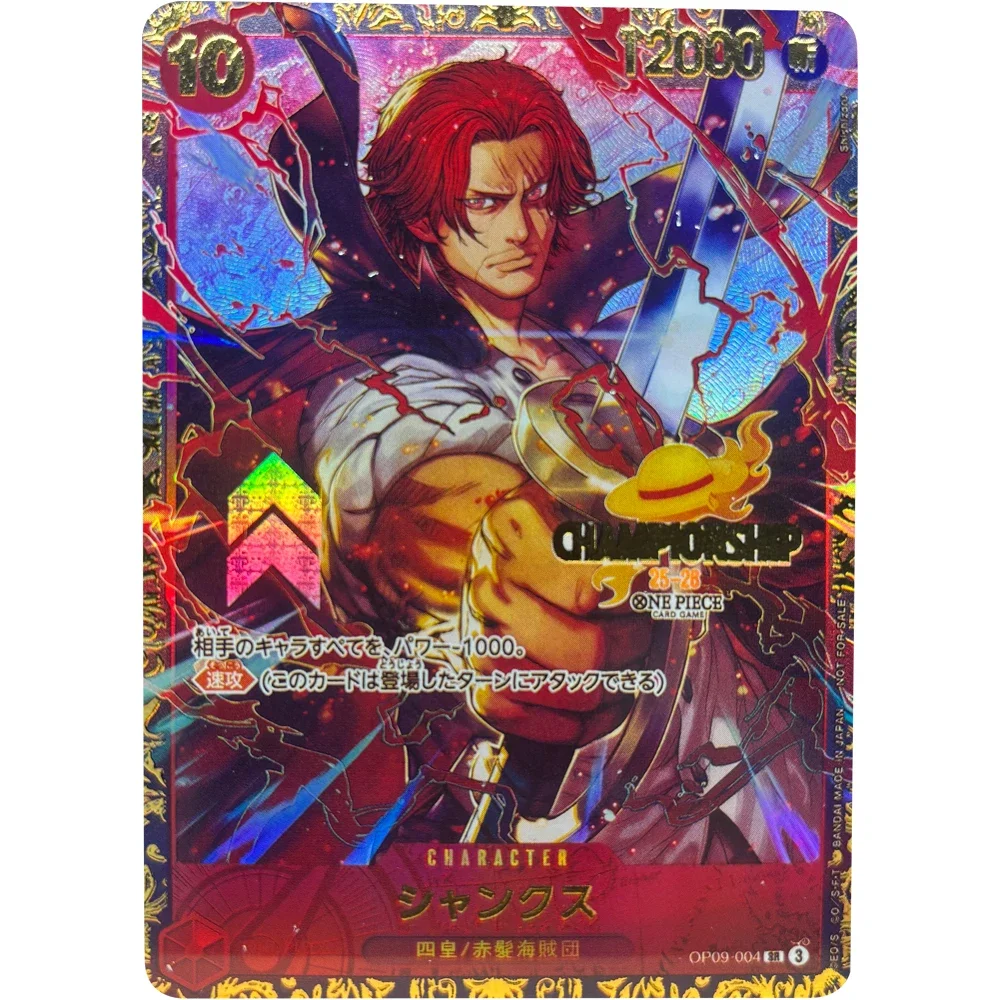 Tarjetas de colección de una pieza, CHAMPIONSHIP OP13 119 0P13- 120 Sabo Shanks JPN, juego hecho a mano de alta calidad, tarjetas de Anime, juguete de regalo