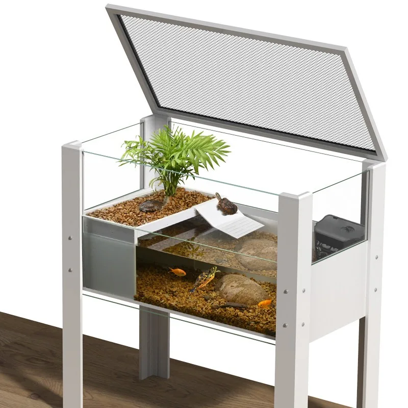 Floor-to-ceiling feeding box household escape turtle special oversized tank