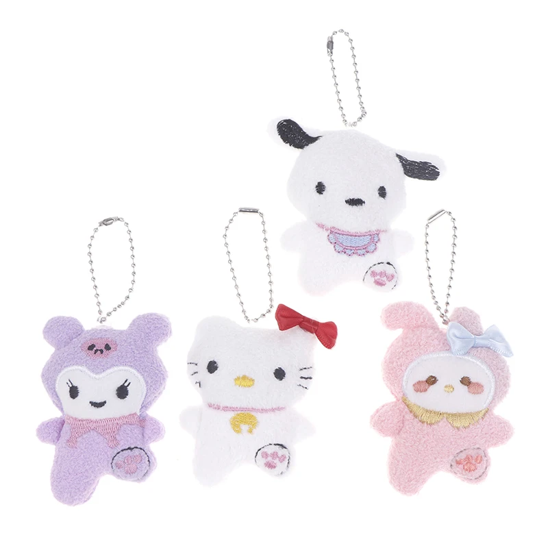 LLavero de peluche de Anime Kuromi para niñas, colgante de bolsa de Hello Kitty, Sanrio Kawaii, 1 unidad