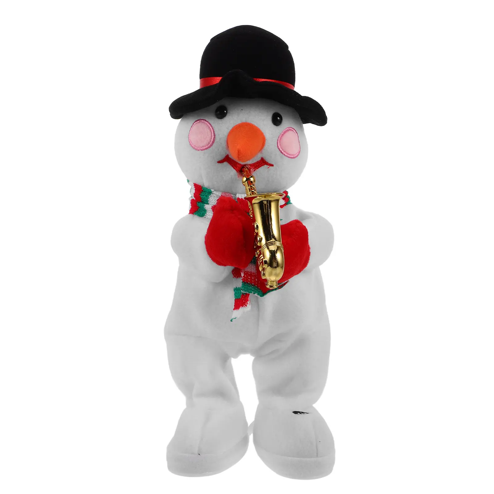 

Electric Snowman Christmas Decor Musical Dancing Animated Figure Festive Party Favor Kids Gift Living Room Bedroom Cafe Hotel