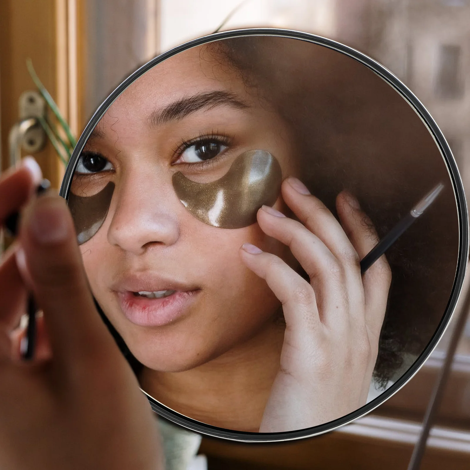 1Pcs Suction Cup Makeup Mirror 20x Magnifying Portable Mirror for Precise Makeup Eyebrow Shaving