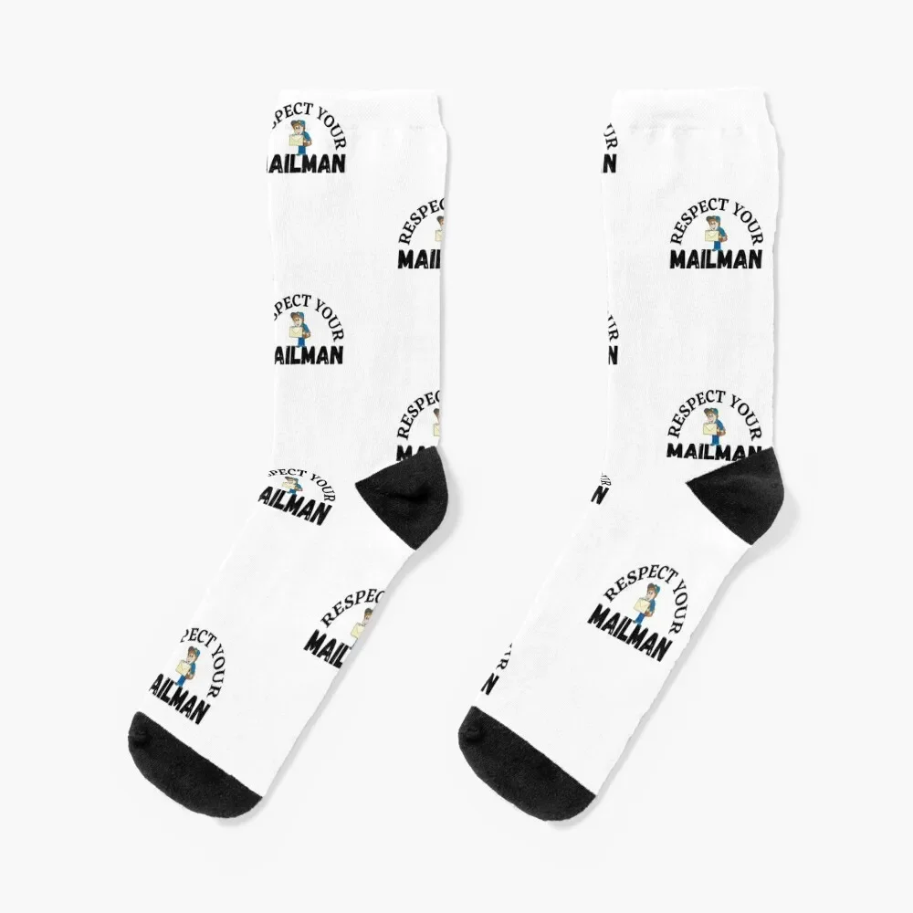 

respect your mailman Socks Stockings custom colored shoes Socks Ladies Men's