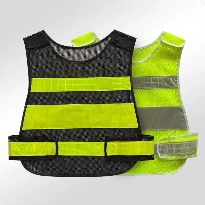 

Night Safety High Visibility Reflective Strip Vest Workwear Waistcoat Jacket Unisex Night Traffic Cycling Sleeveless Vest Tops