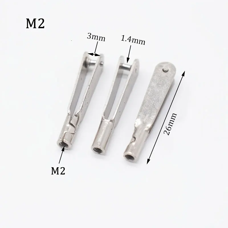 10pcs M2 / M3 Metal Iron Clevis Chuck High Quality Pull Rod Connector Servo Steering Connector for RC Place Air Plane RC car Boa