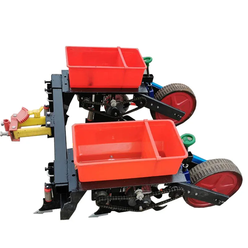 Corn Seeder 2 Rows Corn Planter with Fertilizer maize Planter for Walking Tractor