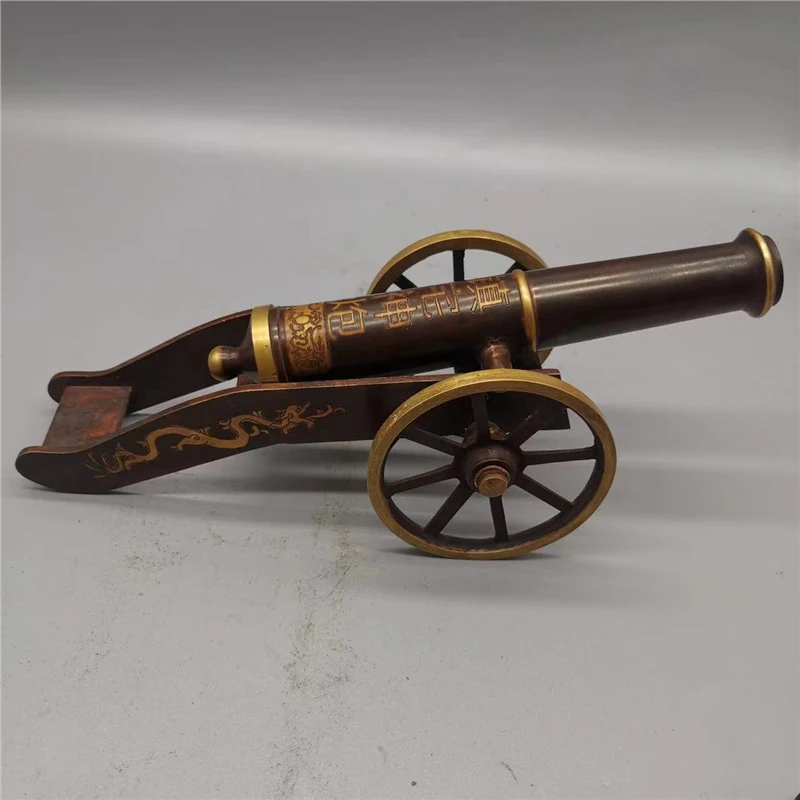 Pure copper model home craft ornament, a hit item, cannon for living room decoration, antique collectible