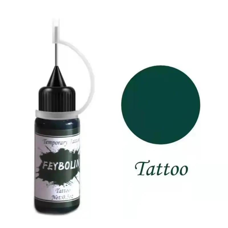 Temporary Tattoo Indian Henna Tattoo Ink Body Art Paint Semi-Permanent Makeup Pigment No Pain Eyebrow Eyeliner Beauty Supply DIY