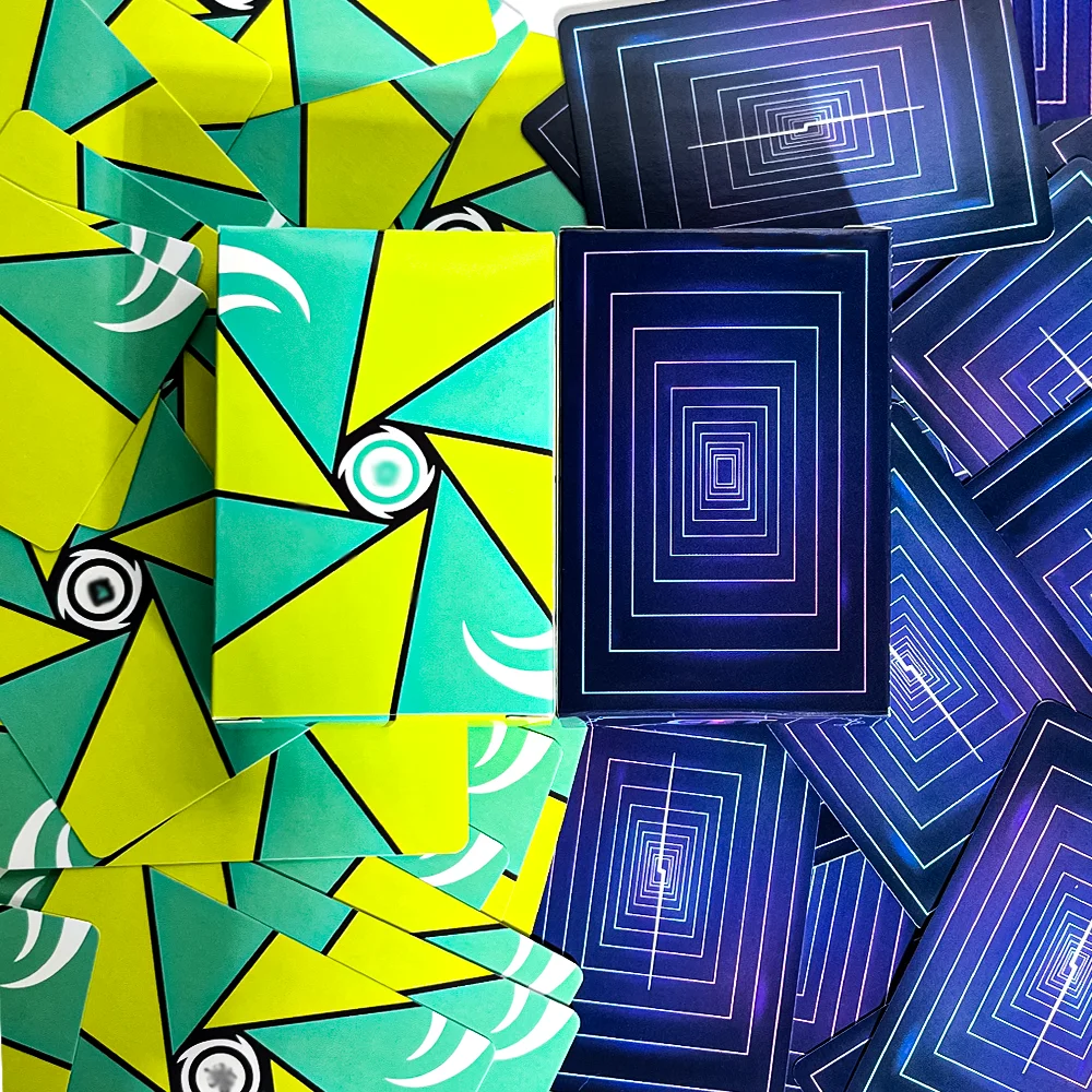 مجموعة إبداعية من أوراق اللعب المستقبلية بطاقات البوكر المقاومة للماء 55 قطعة سطح سحري من بطاقات لحفلات الألعاب والهدايا #4