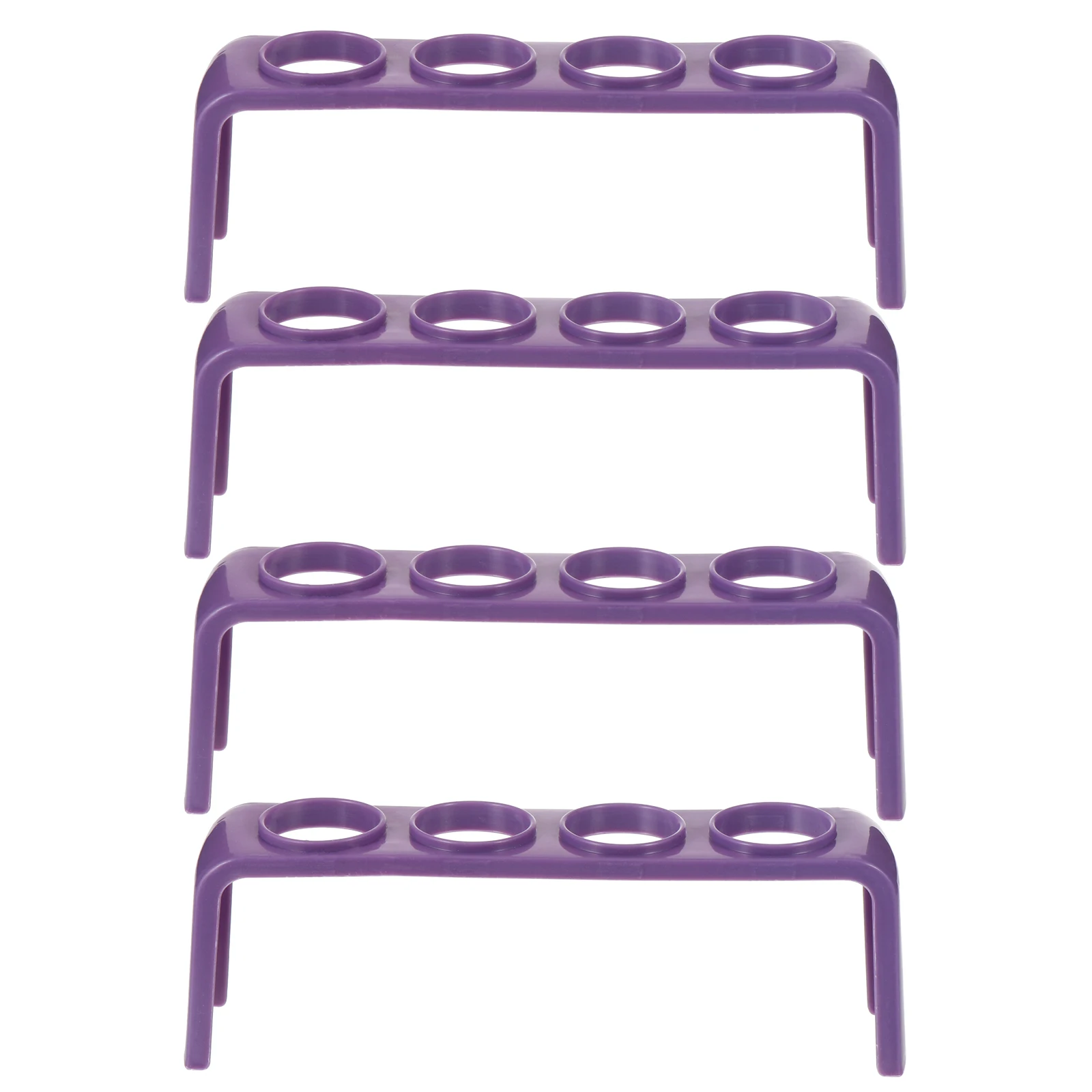 

4pcs Test Tube Racks Plastic Lightweight Lab Equipment School Teaching Kids Science Class Home Use Tube Holders Stand