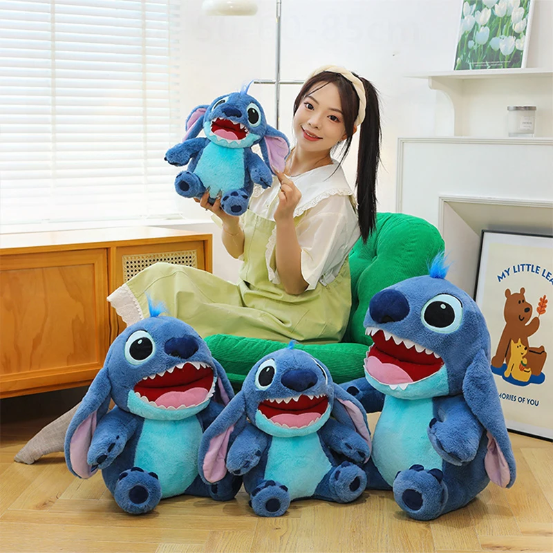 

Kawaii Plush Toy Stitch Stuffed Doll Big Mouth Stitch Sleeping Pillow Cute Gift Kids Birthday Xmas Boy Girl Present Soft Plushie