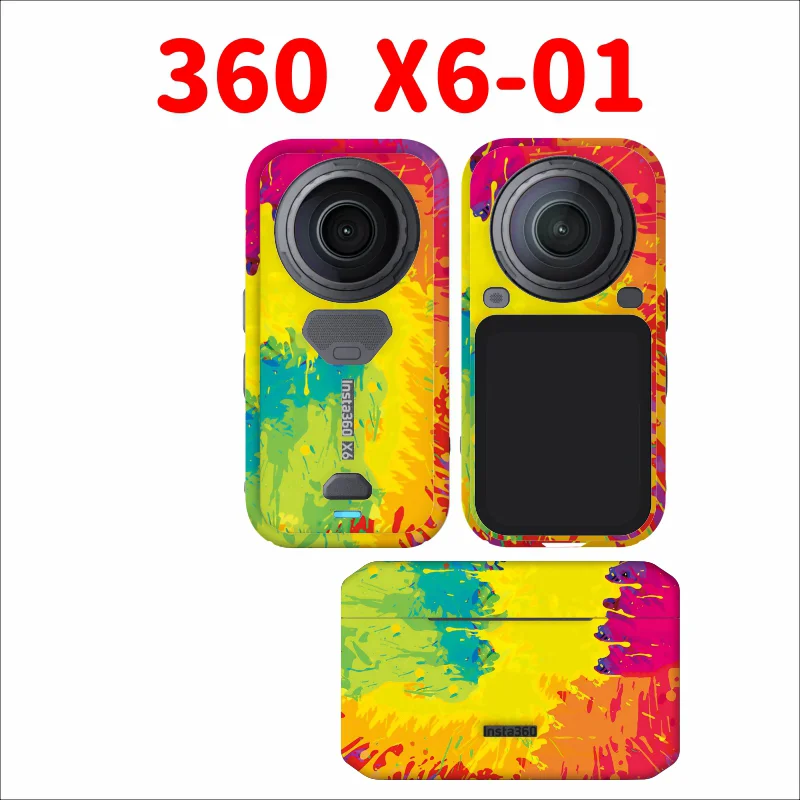 For Insta360 X6 Camera Battery Butler Stickers Anti-scratch Protective Film Decals For INSTA 360 x6 Personalized Refit Skin Kit