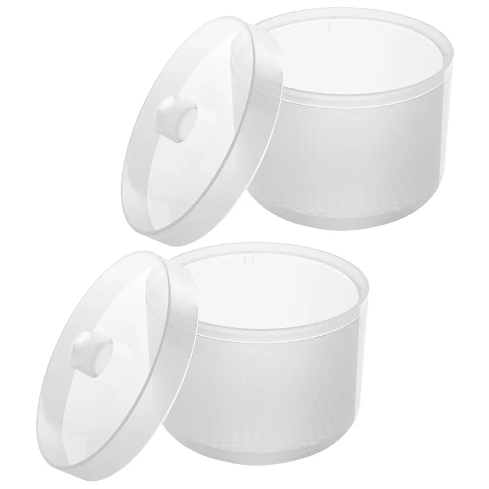 

2pcs Disinfection Cup Two-Layer Tank For Tools Sterilizer High-Temperature Resistant Cleaning Box Beauty Salon Supplies