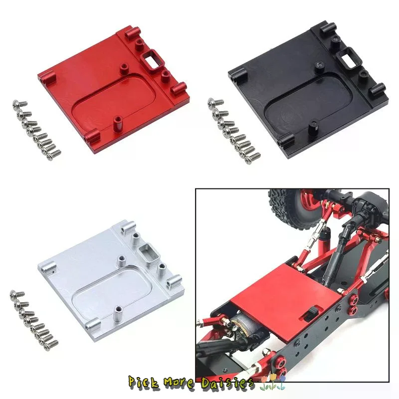 

1/12 Scale Metal Motor Mount Set - 2nd Gen Upgrade for RC Car Fixed Seat Base Compatible with MN99S MN82 MN168 MN78
