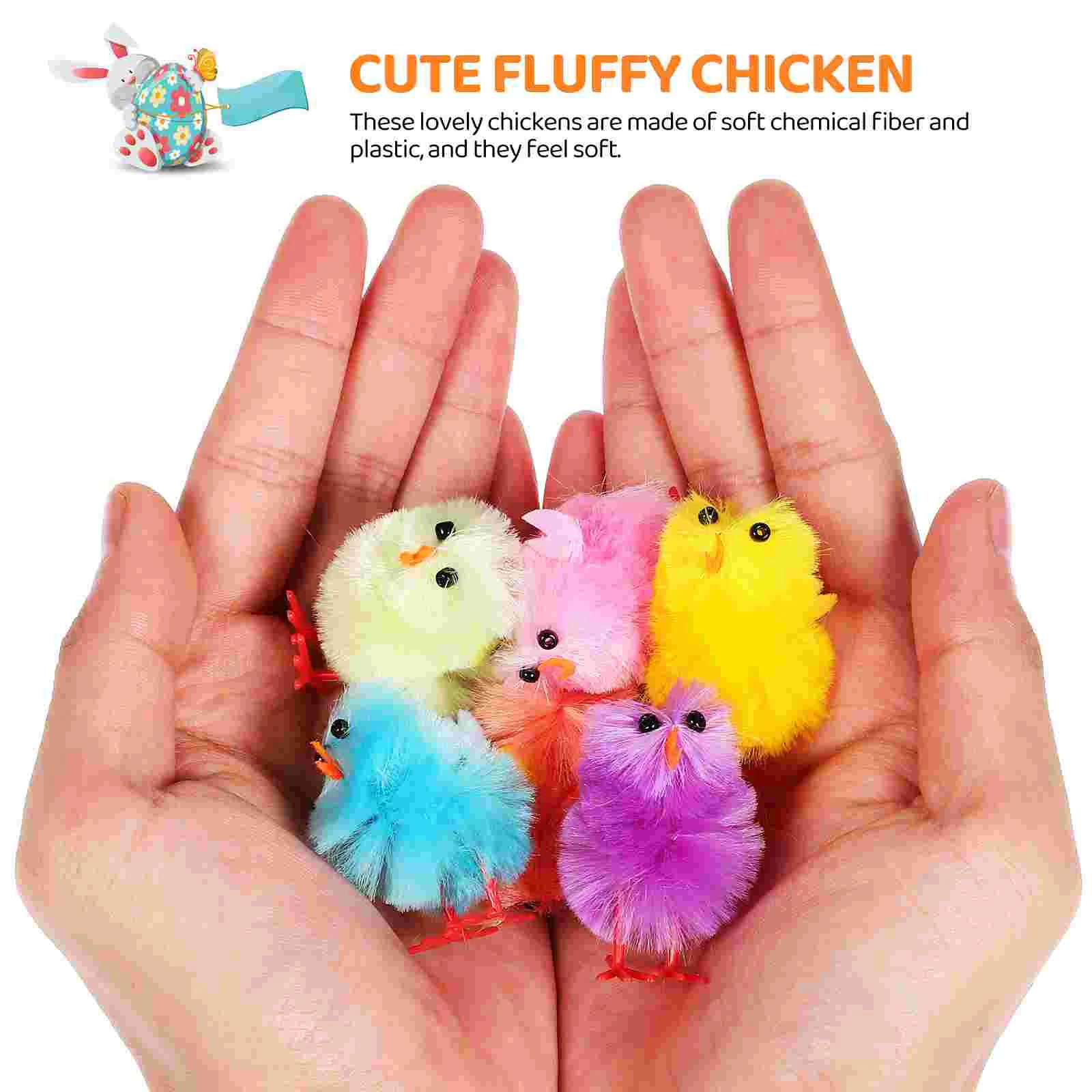 36 Pcs Decorative Chick Baby Toys Chicken Ornaments Chicks Dolls Party Favor Small for Kids Chemical Fiber Tiny Favors