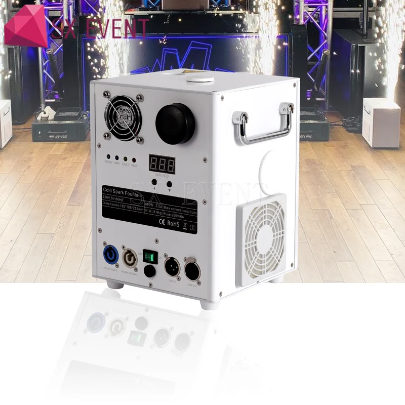 

US Stock white Professional 650w dmx stage cold spark fountain Sparkler Fireworks Machine