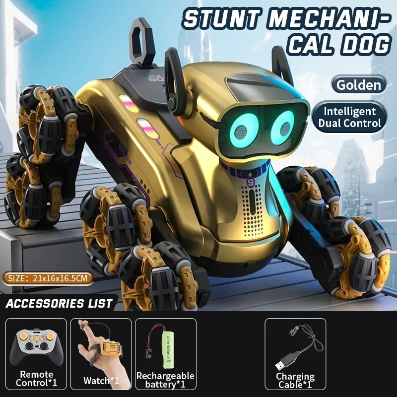 Cool spul rc auto's grappige gift-gebaar detectie rc robot hond, 8-wiel stunt rc drift auto, afstandsbediening auto speelgoed, mijn melodie kinderen speelgoed