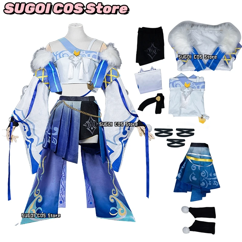 لعبة هونكاي: ستار ريل بايهنغ أزياء تنكرية بايهنغ اليومية زي شعر مستعار مجوهرات اكسسوارات البدلة أنيمي حفلة الزي