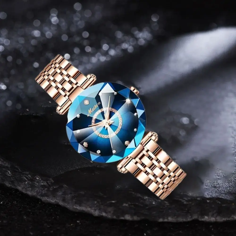 

Gift Exquisite Ladies Business Watches Luxury Classic Women's Wristwatch Jewelry Design Stainless Steel Rose Gold Watch Women