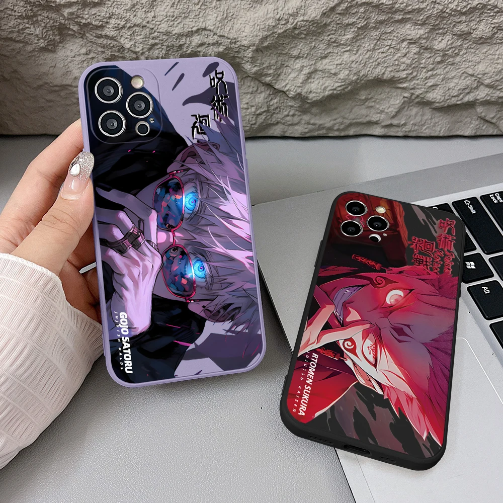 Jujutsu Kaisen Gojo Sukuna Phone Case for Xiaomi Redmi 13C 12C 10C 9C 10A Note 13 12 11 10 9 8 Pro Plus 4G 5G Soft TPU Cover