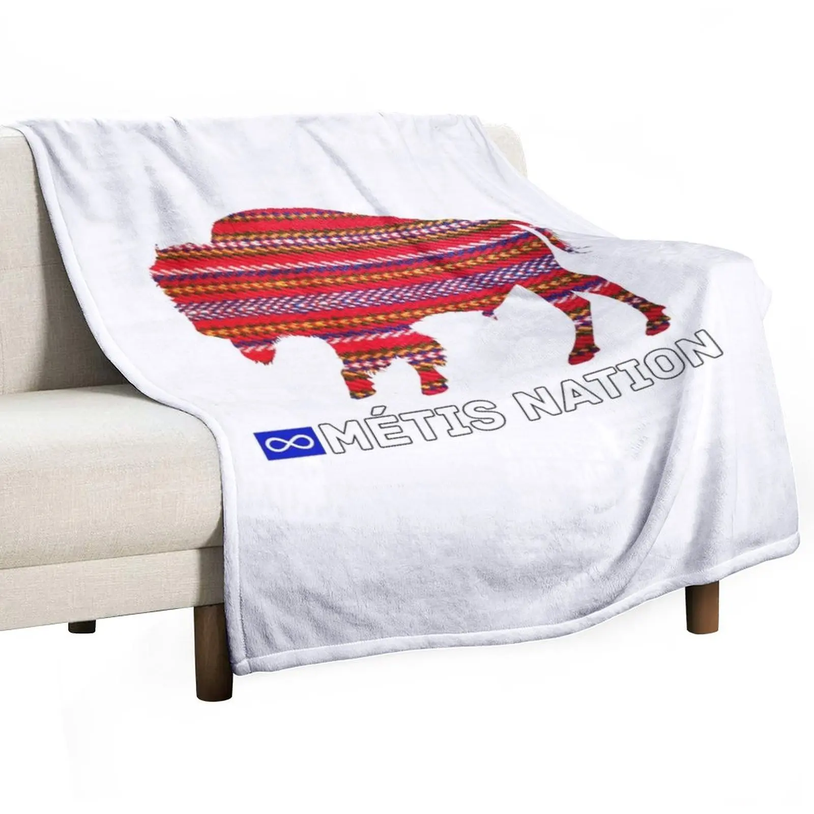 

Metis Nation Buffalo Sash Throw Blanket Soft Comfort Blanket for Reading Watching TV