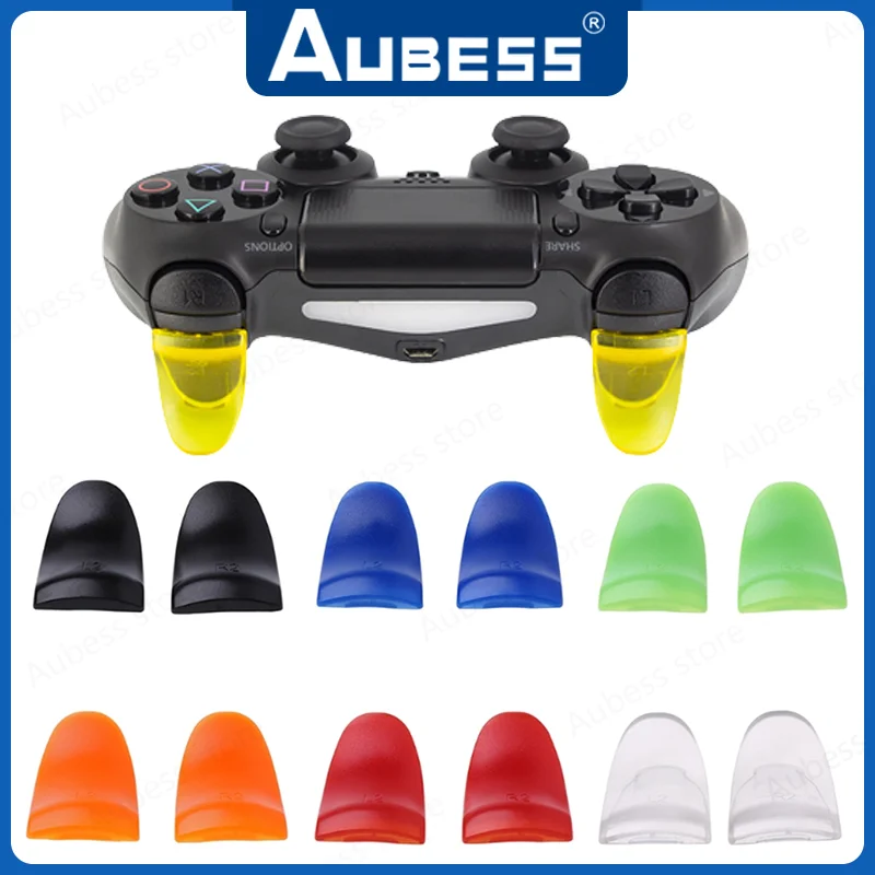 1pairs Gamepad Plastic L2 R2 Trigger Buttons Extenders Keys For PlayStation4 PS4 Controller Video Games Accessories Replacement