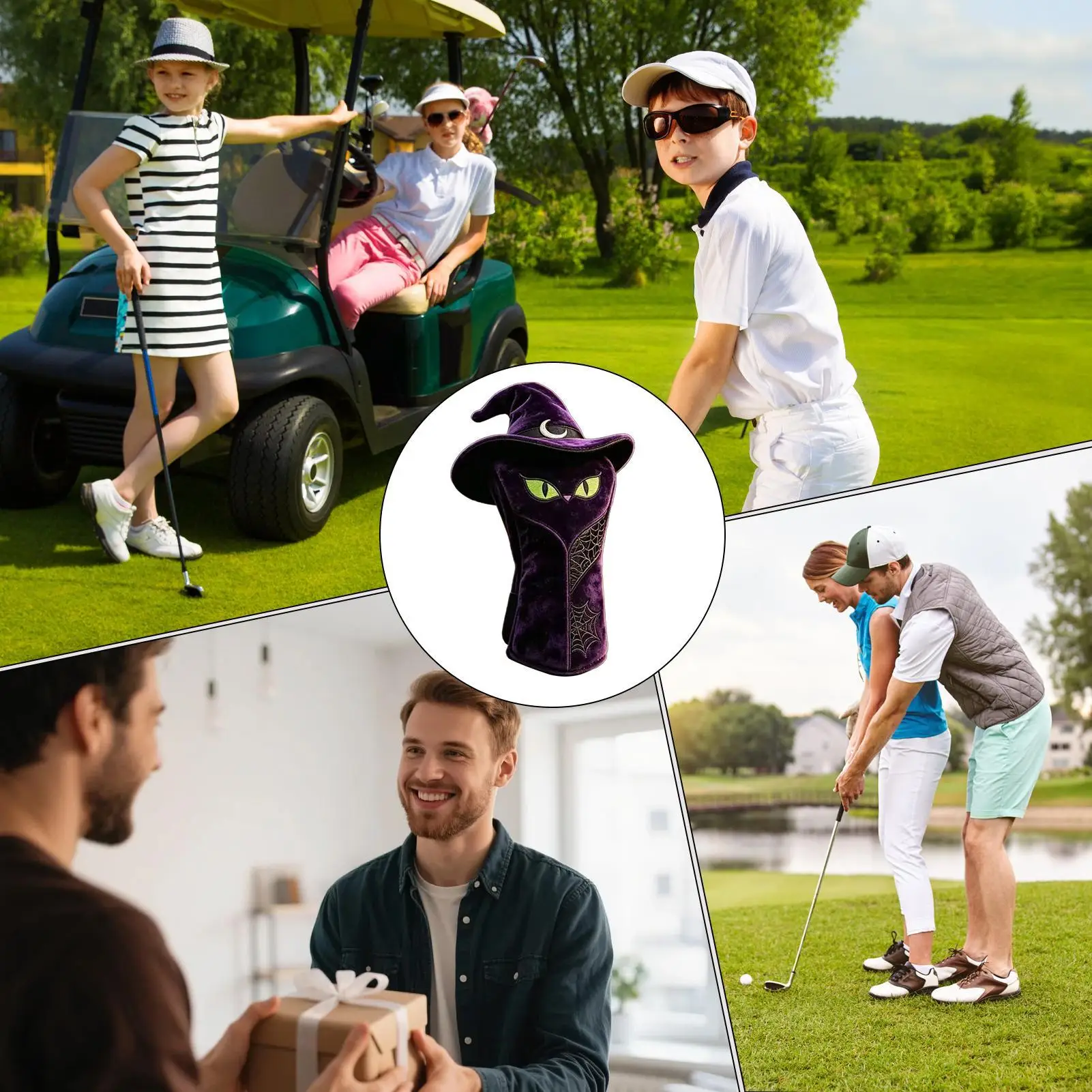 funny-golf-club-covers-plush-halloween-pumpkin-cat-skull-driver-protector-novelty-driver-headcovers-golf-for-women-men-golfers