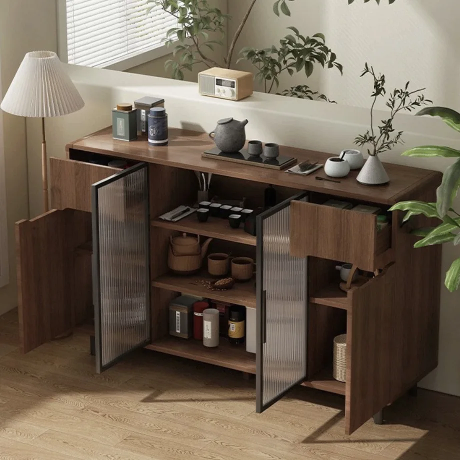 Modern Wall-Mounted Storage Cabinet Wood Panel Sideboard for Living Room Dining Home Furniturepromote sales