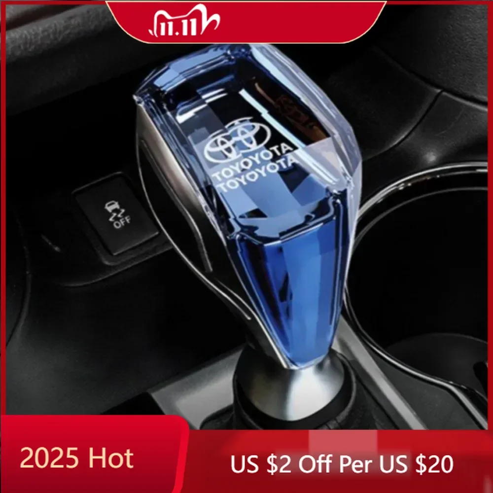 

Колпаки ступиц Кристаллическая ручка переключения передач, головка рычага для Toyota Prado Highlander Toyota, модифицированная