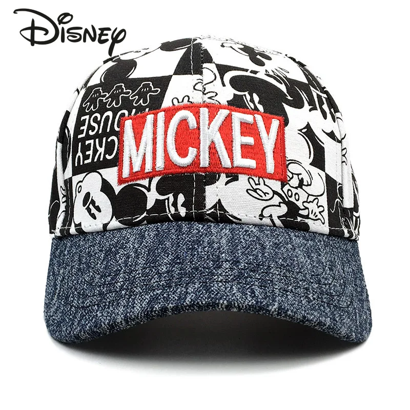 Disney Mickey New Children\'s Hat Fashion Cartoon Casual Children\'s Baseball Hat Adjustable Outdoor Children\'s Hat High Quality