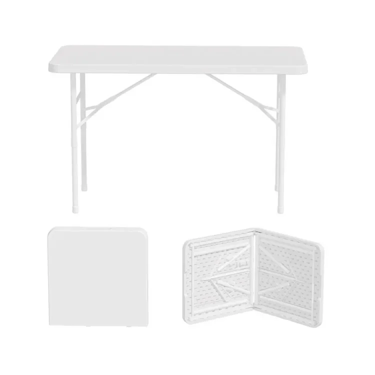 #@4ft 1.2m Folding Heavy Duty Catering Outdoor Trestle Party Portable Plastic Folding Tables