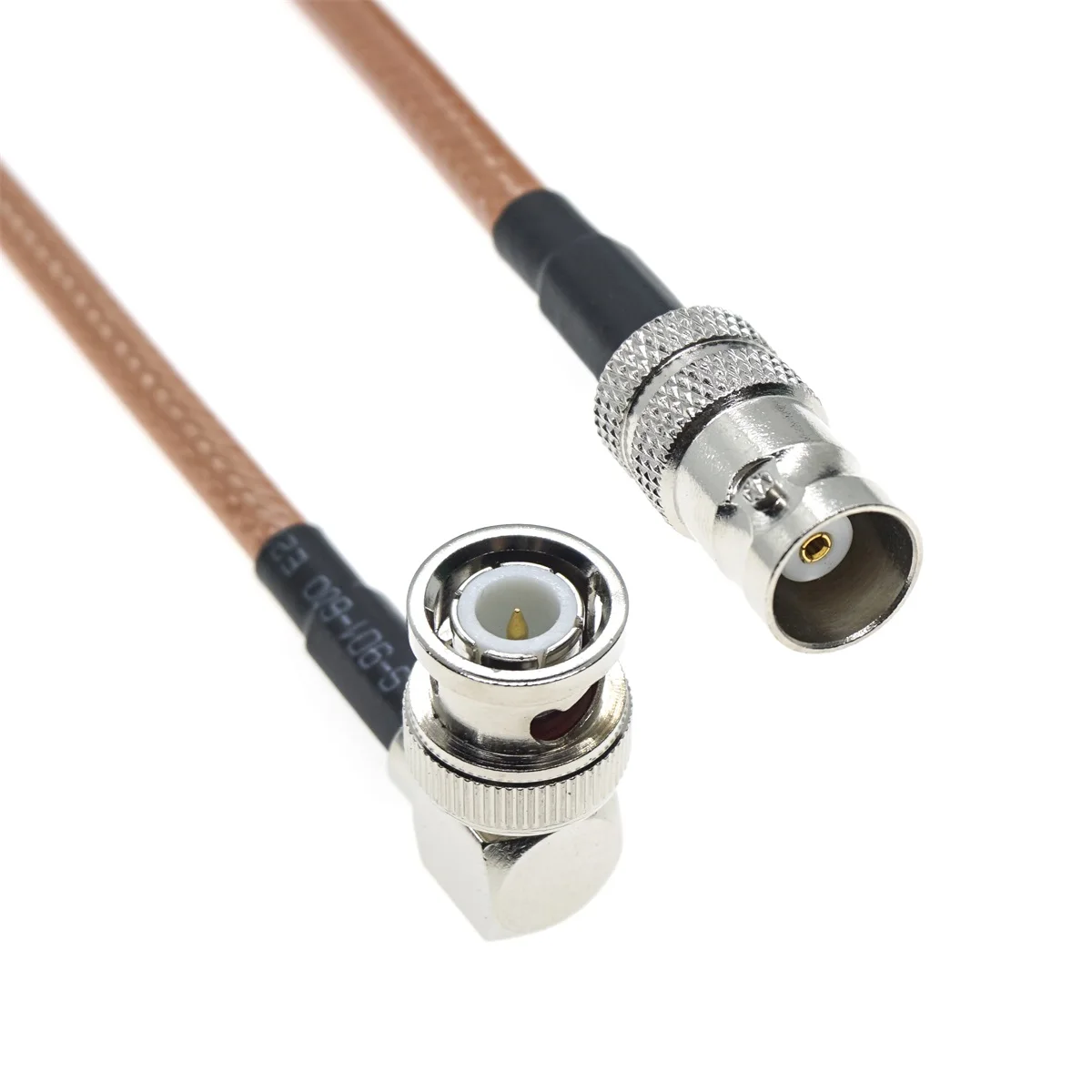 

RG142 BNC Male Right Angle To BNC Female Double Shield Jumper 50ohm Coax Cable